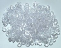 200 4x6mm Transparent Acrylic Crystal Crow Beads
